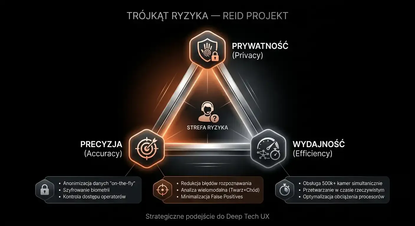 Trójkąt ryzyka — Privacy, Accuracy, Cognitive Load