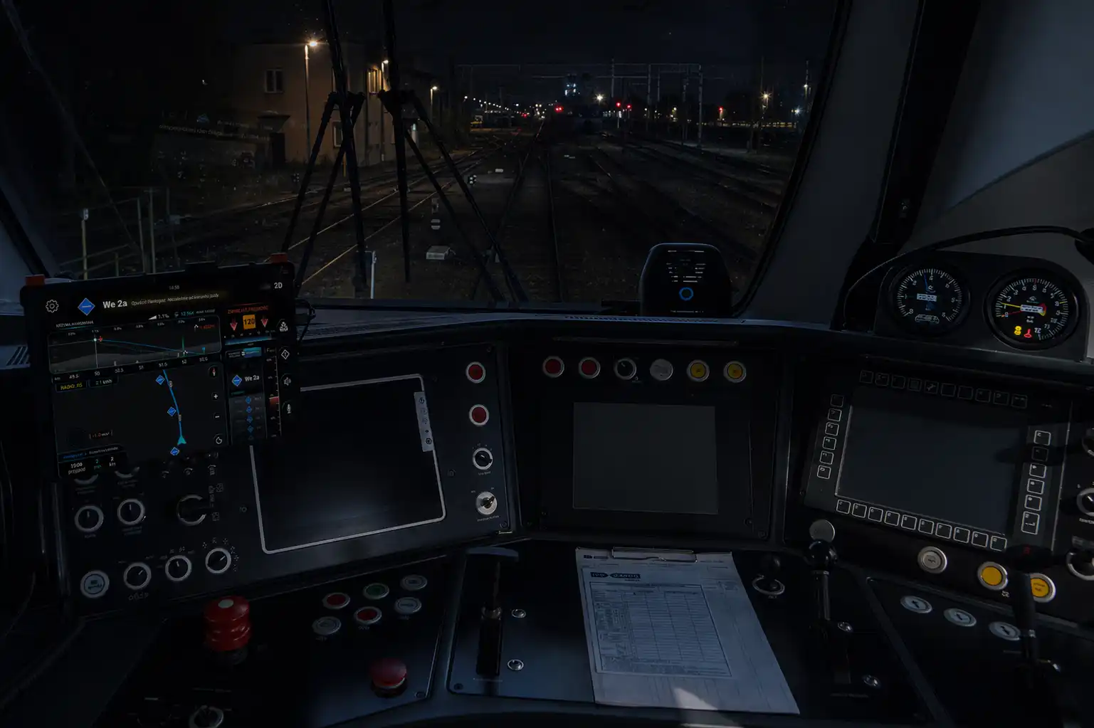 Interfejs w trybie nocnym — ekstremalnie niska luminancja eliminująca refleksy na szybie